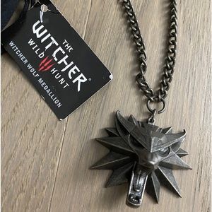 the witcher wild hunt wolf medallion authentic merch